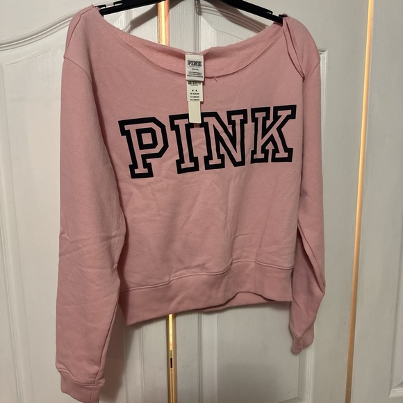 PINK Victoria's Secret Light Pink Sweatshirt - Picture 2 of 4
